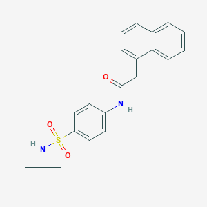 N-{4-[(tert-butylamino)sulfonyl]phenyl}-2-(1-naphthyl)acetamide