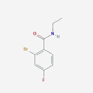 molecular formula C9H9BrFNO B3199521 2-bromo-N-ethyl-4-fluorobenzamide CAS No. 1016881-13-2