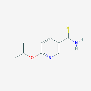 molecular formula C9H12N2OS B3199544 6-(Propan-2-yloxy)pyridine-3-carbothioamide CAS No. 1016888-06-4