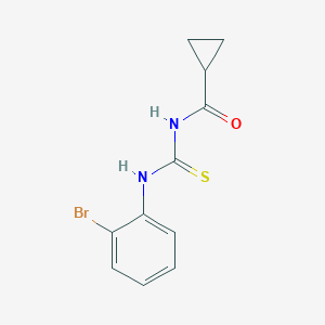 molecular formula C11H11BrN2OS B319955 N-[(2-bromophenyl)carbamothioyl]cyclopropanecarboxamide 
