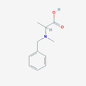 molecular formula C11H15NO2 B3199573 2-[Benzyl(methyl)amino]propanoic acid CAS No. 101692-94-8