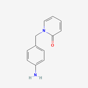 molecular formula C12H12N2O B3199585 1-[(4-氨基苯基)甲基]-1,2-二氢吡啶-2-酮 CAS No. 1017-42-1