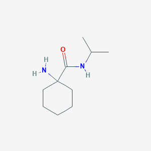 molecular formula C10H20N2O B3199593 1-amino-N-(propan-2-yl)cyclohexane-1-carboxamide CAS No. 1017019-29-2