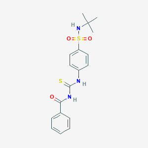 N-[[4-(tert-butylsulfamoyl)phenyl]carbamothioyl]benzamide