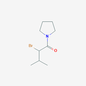molecular formula C9H16BrNO B3199607 2-Bromo-3-methyl-1-(pyrrolidin-1-yl)butan-1-one CAS No. 1017021-12-3