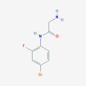 molecular formula C8H8BrFN2O B3199614 2-Amino-N-(4-bromo-2-fluorophenyl)acetamide CAS No. 1017022-11-5