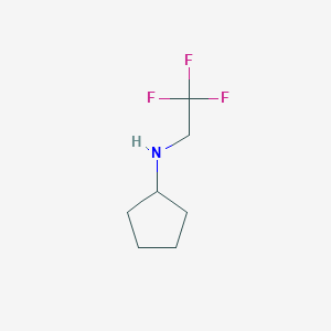 molecular formula C7H12F3N B3199628 N-(2,2,2-三氟乙基)环戊胺 CAS No. 1017024-34-8