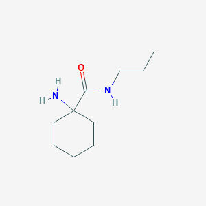 molecular formula C10H20N2O B3199632 1-amino-N-propylcyclohexane-1-carboxamide CAS No. 1017027-29-0