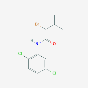 molecular formula C11H12BrCl2NO B3199644 2-bromo-N-(2,5-dichlorophenyl)-3-methylbutanamide CAS No. 1017029-14-9