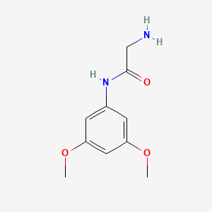 molecular formula C10H14N2O3 B3199652 2-Amino-N-(3,5-dimethoxyphenyl)acetamide CAS No. 1017029-28-5