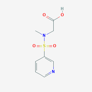 molecular formula C8H10N2O4S B3199659 2-(N-methylpyridine-3-sulfonamido)acetic acid CAS No. 1017029-42-3