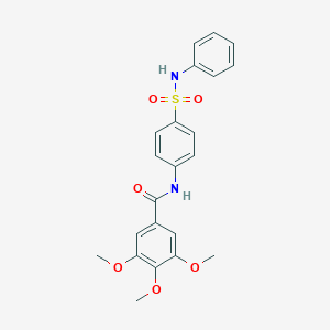 molecular formula C22H22N2O6S B319966 3,4,5-trimethoxy-N-[4-(phenylsulfamoyl)phenyl]benzamide 