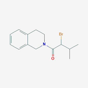 molecular formula C14H18BrNO B3199667 2-Bromo-3-methyl-1-(1,2,3,4-tetrahydroisoquinolin-2-yl)butan-1-one CAS No. 1017030-81-7
