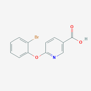 molecular formula C12H8BrNO3 B3199671 6-(2-溴苯氧基)吡啶-3-羧酸 CAS No. 1017031-07-0