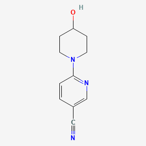 6-(4-Hydroxypiperidin-1-yl)pyridine-3-carbonitrile