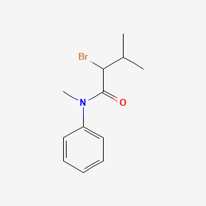 molecular formula C12H16BrNO B3199698 2-bromo-N,3-dimethyl-N-phenylbutanamide CAS No. 1017036-82-6