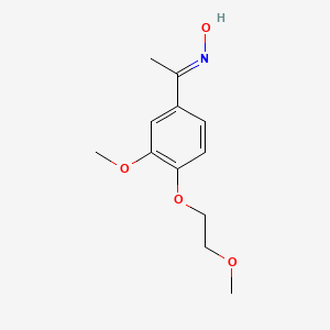 N-{1-[3-methoxy-4-(2-methoxyethoxy)phenyl]ethylidene}hydroxylamine