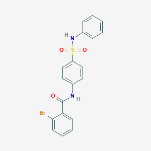 2-bromo-N-[4-(phenylsulfamoyl)phenyl]benzamide