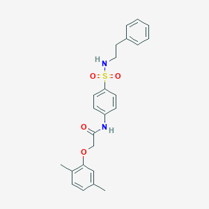 2-(2,5-dimethylphenoxy)-N-(4-{[(2-phenylethyl)amino]sulfonyl}phenyl)acetamide