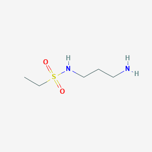 molecular formula C5H14N2O2S B3199733 N-(3-aminopropyl)ethane-1-sulfonamide CAS No. 1017047-84-5