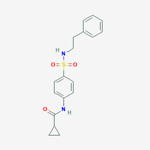 N-(4-{[(2-phenylethyl)amino]sulfonyl}phenyl)cyclopropanecarboxamide
