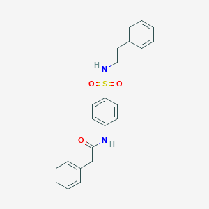 molecular formula C22H22N2O3S B319978 2-phenyl-N-(4-{[(2-phenylethyl)amino]sulfonyl}phenyl)acetamide 