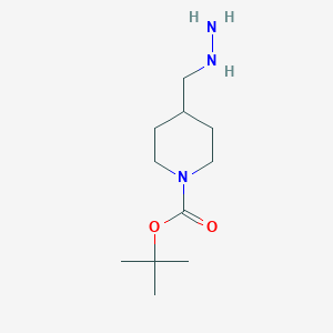 molecular formula C11H23N3O2 B3199786 Tert-butyl 4-(hydrazinylmethyl)piperidine-1-carboxylate CAS No. 1017117-11-1