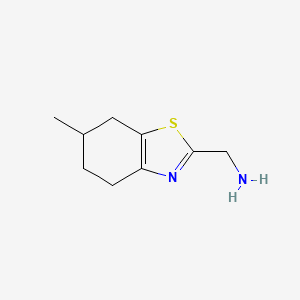 molecular formula C9H14N2S B3199799 (6-Methyl-4,5,6,7-tetrahydro-1,3-benzothiazol-2-yl)methanamine CAS No. 1017132-07-8