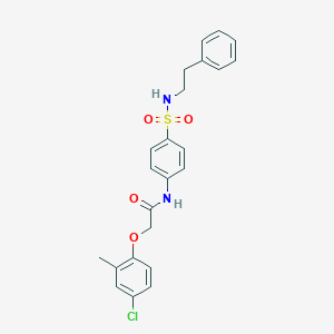 2-(4-chloro-2-methylphenoxy)-N-(4-{[(2-phenylethyl)amino]sulfonyl}phenyl)acetamide