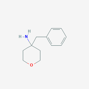 molecular formula C12H17NO B3199804 tetrahydro-4-(phenylmethyl)-2H-Pyran-4-amine CAS No. 1017134-27-8