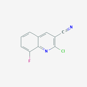 molecular formula C10H4ClFN2 B3199807 2-Chloro-8-fluoroquinoline-3-carbonitrile CAS No. 1017135-27-1
