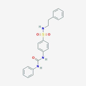 molecular formula C21H21N3O3S B319981 4-[(anilinocarbonyl)amino]-N-(2-phenylethyl)benzenesulfonamide 