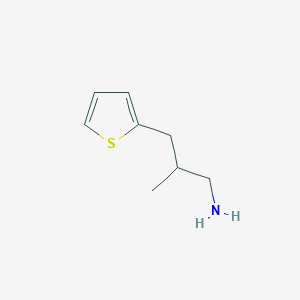 molecular formula C8H13NS B3199810 2-Methyl-3-(thiophen-2-yl)propan-1-amine CAS No. 1017145-12-8