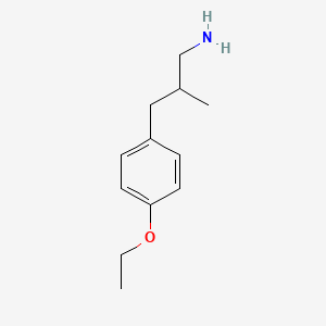 molecular formula C12H19NO B3199820 3-(4-Ethoxyphenyl)-2-methylpropan-1-amine CAS No. 1017145-67-3