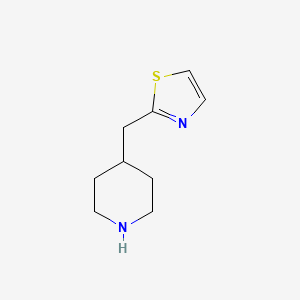 molecular formula C9H14N2S B3199832 2-(4-Piperidylmethyl)thiazole CAS No. 1017163-98-2