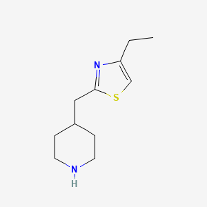 4-[(4-Ethyl-1,3-thiazol-2-yl)methyl]piperidine