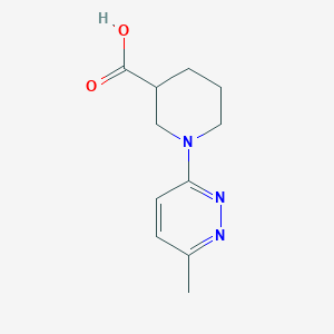 molecular formula C11H15N3O2 B3199853 1-(6-Methylpyridazin-3-yl)piperidine-3-carboxylic acid CAS No. 1017168-76-1