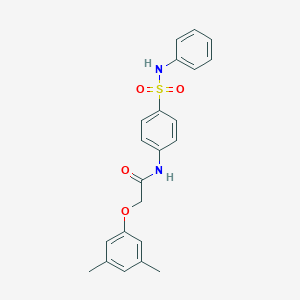 molecular formula C22H22N2O4S B319986 2-(3,5-dimethylphenoxy)-N-[4-(phenylsulfamoyl)phenyl]acetamide 