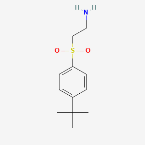 molecular formula C12H19NO2S B3199869 2-(4-Tert-butylbenzenesulfonyl)ethan-1-amine CAS No. 1017173-46-4