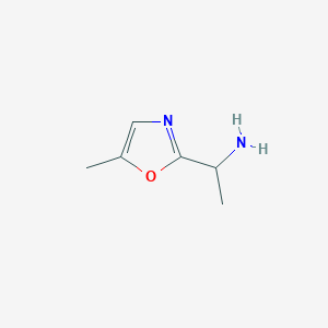 molecular formula C6H10N2O B3199885 1-(5-甲基-1,3-噁唑-2-基)乙-1-胺 CAS No. 1017179-33-7