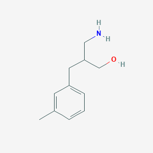 molecular formula C11H17NO B3199906 3-Amino-2-[(3-methylphenyl)methyl]propan-1-ol CAS No. 1017184-58-5