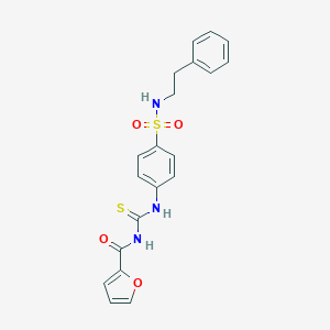 4-{[(2-furoylamino)carbothioyl]amino}-N-(2-phenylethyl)benzenesulfonamide