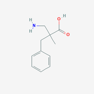 molecular formula C11H15NO2 B3199912 3-Amino-2-benzyl-2-methylpropanoic acid CAS No. 1017185-07-7