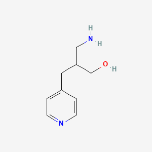 molecular formula C9H14N2O B3199924 3-Amino-2-(pyridin-4-ylmethyl)propan-1-OL CAS No. 1017209-70-9