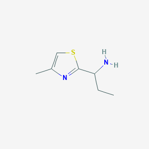 1-(4-Methyl-1,3-thiazol-2-yl)propan-1-amine