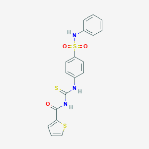 N-[[4-(phenylsulfamoyl)phenyl]carbamothioyl]thiophene-2-carboxamide