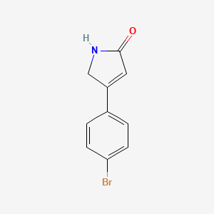 molecular formula C10H8BrNO B3199977 4-(4-bromophenyl)-2,5-dihydro-1H-pyrrol-2-one CAS No. 1017246-65-9
