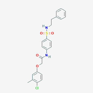 2-(4-chloro-3-methylphenoxy)-N-(4-{[(2-phenylethyl)amino]sulfonyl}phenyl)acetamide