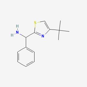 molecular formula C14H18N2S B3199982 (4-Tert-butyl-1,3-thiazol-2-yl)(phenyl)methanamine CAS No. 1017250-43-9
