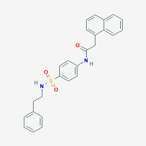2-(1-naphthyl)-N-(4-{[(2-phenylethyl)amino]sulfonyl}phenyl)acetamide